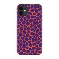 CaseCompany Purple Giraffe: Volledig geprint iPhone 11 Hoesje