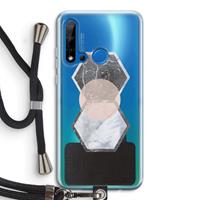 CaseCompany Creatieve toets: Huawei P20 Lite (2019) Transparant Hoesje met koord