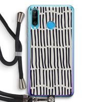 CaseCompany Moroccan stripes: Huawei P30 Lite Transparant Hoesje met koord