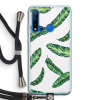 CaseCompany Lange bladeren: Huawei P20 Lite (2019) Transparant Hoesje met koord