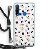 CaseCompany Sushi time: Huawei P20 Lite (2019) Transparant Hoesje met koord