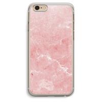 CaseCompany Roze marmer: iPhone 6 Plus / 6S Plus Transparant Hoesje