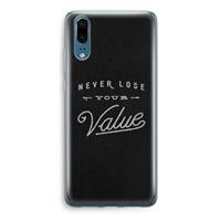 CaseCompany Never lose your value: Huawei P20 Transparant Hoesje