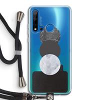 CaseCompany Marmeren cirkels: Huawei P20 Lite (2019) Transparant Hoesje met koord