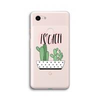 CaseCompany I love cacti: Google Pixel 3 XL Transparant Hoesje