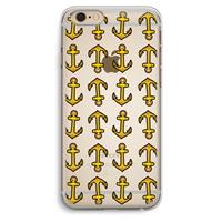 CaseCompany Musketon Anchor: iPhone 6 Plus / 6S Plus Transparant Hoesje