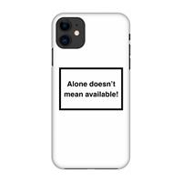 CaseCompany Alone: Volledig geprint iPhone 11 Hoesje