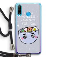 CaseCompany I'm A Hopeless Ramen-Tic For You: Huawei P30 Lite Transparant Hoesje met koord