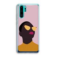 CaseCompany Yellow glasses: Huawei P30 Pro Transparant Hoesje