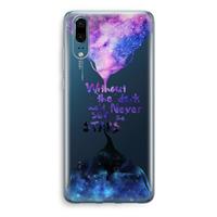 CaseCompany Stars quote: Huawei P20 Transparant Hoesje