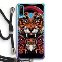 CaseCompany Tiger and Rattlesnakes: Huawei P30 Lite Transparant Hoesje met koord