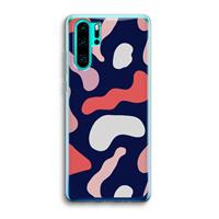 CaseCompany Memphis Shapes Pink: Huawei P30 Pro Transparant Hoesje