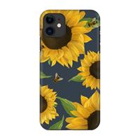 CaseCompany Sunflower and bees: Volledig geprint iPhone 11 Hoesje