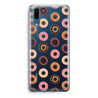 CaseCompany Donuts: Huawei P20 Transparant Hoesje