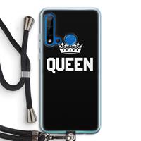 CaseCompany Queen zwart: Huawei P20 Lite (2019) Transparant Hoesje met koord