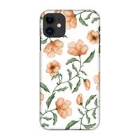 CaseCompany Peachy flowers: Volledig geprint iPhone 11 Hoesje