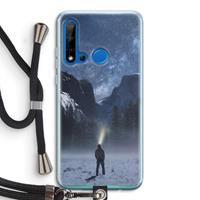 CaseCompany Wanderlust: Huawei P20 Lite (2019) Transparant Hoesje met koord