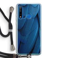 CaseCompany Pauw: Huawei P20 Lite (2019) Transparant Hoesje met koord