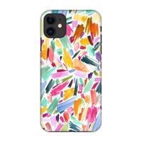 CaseCompany Watercolor Brushstrokes: Volledig geprint iPhone 11 Hoesje