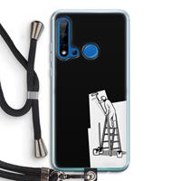 CaseCompany Musketon Painter: Huawei P20 Lite (2019) Transparant Hoesje met koord