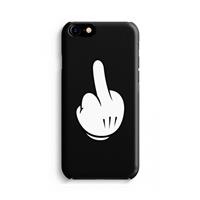 CaseCompany Middle finger black: Volledig Geprint iPhone 7 Hoesje