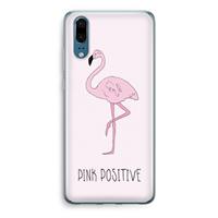 CaseCompany Pink positive: Huawei P20 Transparant Hoesje