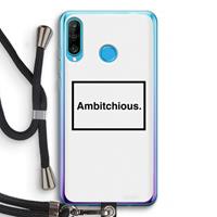 CaseCompany Ambitchious: Huawei P30 Lite Transparant Hoesje met koord