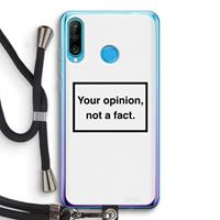 CaseCompany Your opinion: Huawei P30 Lite Transparant Hoesje met koord