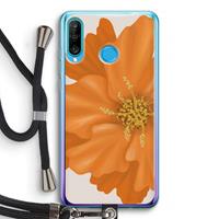 CaseCompany Orange Ellila flower: Huawei P30 Lite Transparant Hoesje met koord