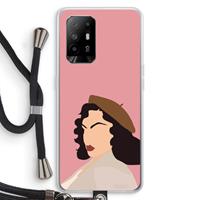 CaseCompany Confidence: Oppo A95 5G Transparant Hoesje met koord