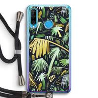 CaseCompany Tropical Palms Dark: Huawei P30 Lite Transparant Hoesje met koord