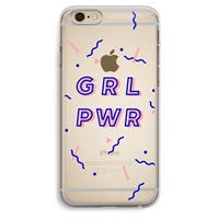 CaseCompany GRL PWR: iPhone 6 Plus / 6S Plus Transparant Hoesje