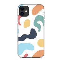 CaseCompany Memphis Shapes Blue: Volledig geprint iPhone 11 Hoesje