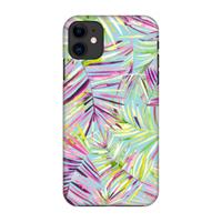 CaseCompany Tropical Palms Blue: Volledig geprint iPhone 11 Hoesje