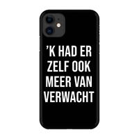 CaseCompany Meer verwacht - Zwart: Volledig geprint iPhone 11 Hoesje