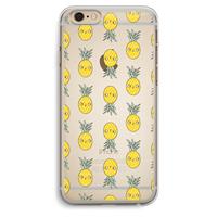CaseCompany Ananas: iPhone 6 Plus / 6S Plus Transparant Hoesje