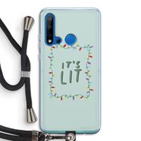 CaseCompany It's Lit: Huawei P20 Lite (2019) Transparant Hoesje met koord