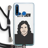 CaseCompany Let It Snow: Huawei P20 Lite (2019) Transparant Hoesje met koord