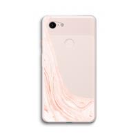 CaseCompany Peach bath: Google Pixel 3 XL Transparant Hoesje