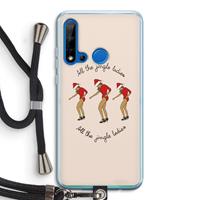 CaseCompany Jingle Ladies: Huawei P20 Lite (2019) Transparant Hoesje met koord