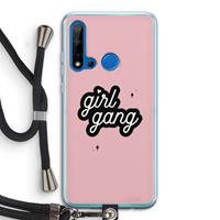 CaseCompany Girl Gang: Huawei P20 Lite (2019) Transparant Hoesje met koord