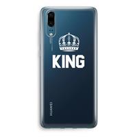 CaseCompany King zwart: Huawei P20 Transparant Hoesje