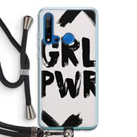 CaseCompany Girl Power #2: Huawei P20 Lite (2019) Transparant Hoesje met koord