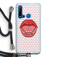 CaseCompany Yolo Denise: Huawei P20 Lite (2019) Transparant Hoesje met koord