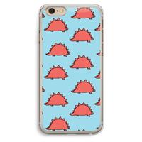 CaseCompany Dinosawrr: iPhone 6 Plus / 6S Plus Transparant Hoesje