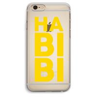 CaseCompany Habibi Blue: iPhone 6 Plus / 6S Plus Transparant Hoesje