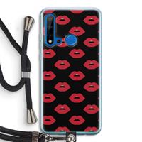 CaseCompany Lips: Huawei P20 Lite (2019) Transparant Hoesje met koord