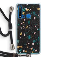 CaseCompany Terrazzo N°10: Huawei P20 Lite (2019) Transparant Hoesje met koord