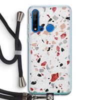 CaseCompany Terrazzo N°12: Huawei P20 Lite (2019) Transparant Hoesje met koord