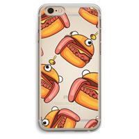 CaseCompany Hamburger: iPhone 6 Plus / 6S Plus Transparant Hoesje